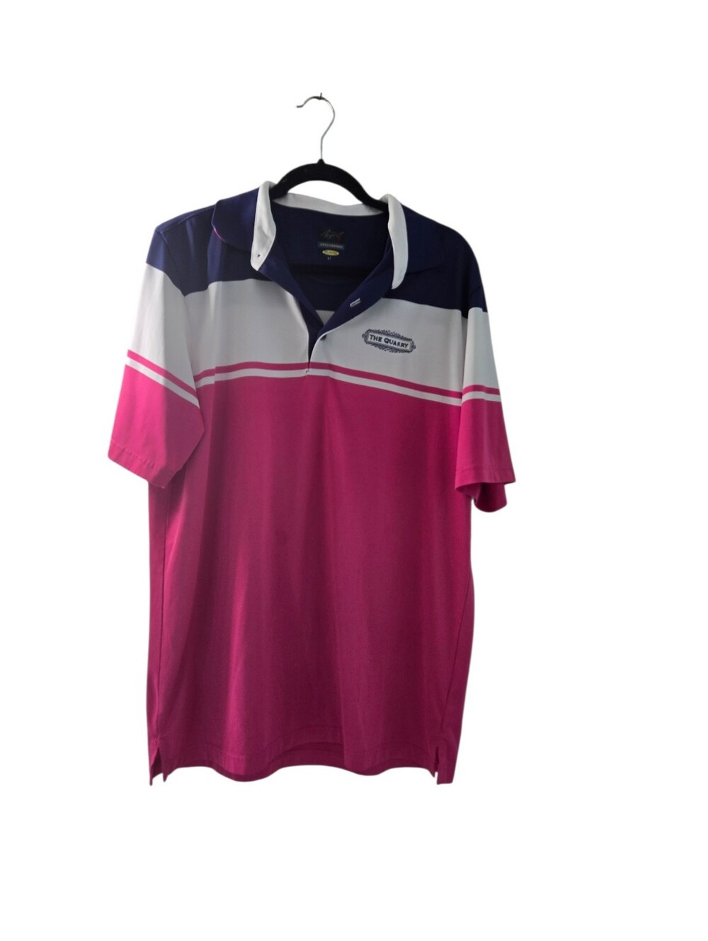 Greg Norman Play Dry Golf Polo " The Quarry" Golf Club Sze Large